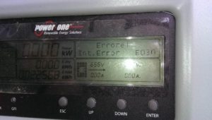 Errore E030 su inverter di stringa Power-One