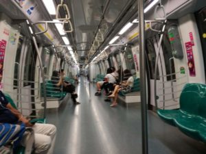 Interno della Metro di Singapore!