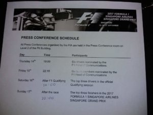 Programma della  Press Conference