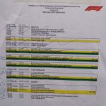 Programma Eventi - Sabato 15 settembre. L' ON-AIR sta ad indicare che l'evento deve essere diffuso in pista (la radiocronaca dell'evento viene effettuata dalla GP TV Singaporiana)