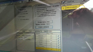 Sempre schermata di update del firmware di un inverter TRIO 27.6KW
