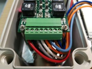 Particolare connessione interne scheda Digiled