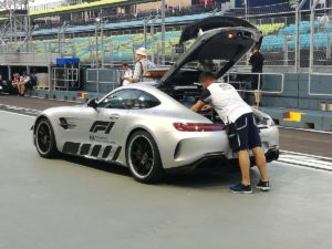 Safety Car in preparazione delle strumentazioni!