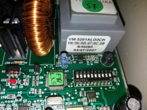 Particolare dip-switch scheda digilux