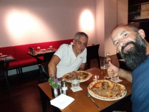 Serata pizza col collega Giuseppe!