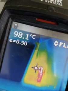 Integrato probabilmente in corto circuito che scaldava tantissimo! Ricerca guasti tramite termocamera FIR