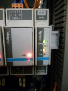 Particolare su stato led schede digilux blueline